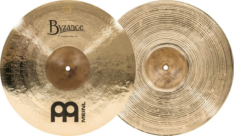 Meinl Cymbals Byzance Brilliant Polyphonic Hi-hats - 15 inches image 1