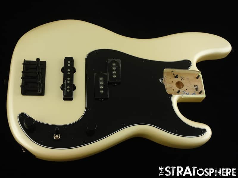 Fender Duff McKagan Deluxe Precision Bass LOADED BODY P Bass, Duncan White Pearl image 1