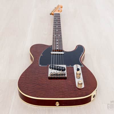 1984 Tokai Breezysound TTE60 TM T-Style Custom Vintage Guitar Tortoiseshell Mahogany w/ Tweed Case image 11