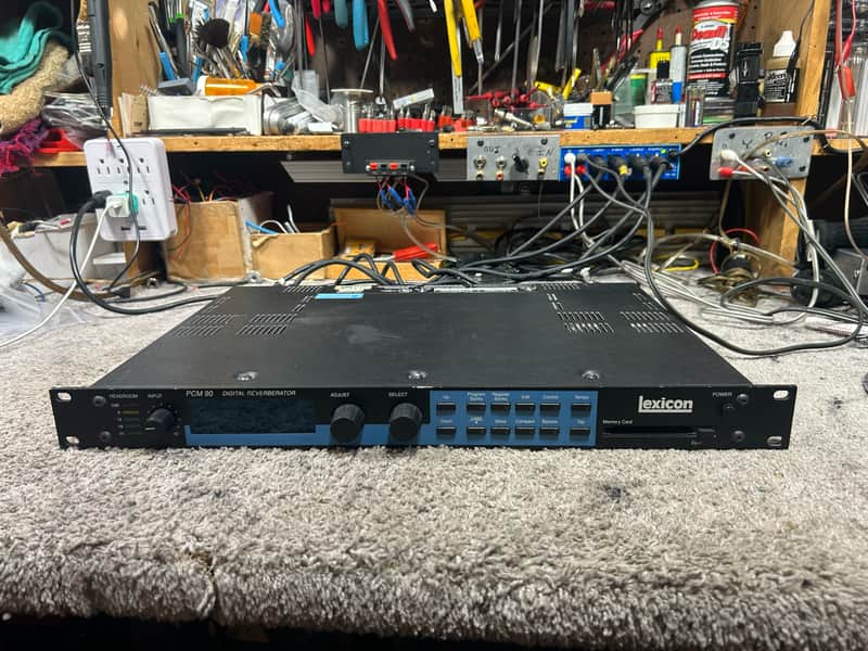 Lexicon PCM 90 Digital Reverb Processor 1990s - Blue image 1