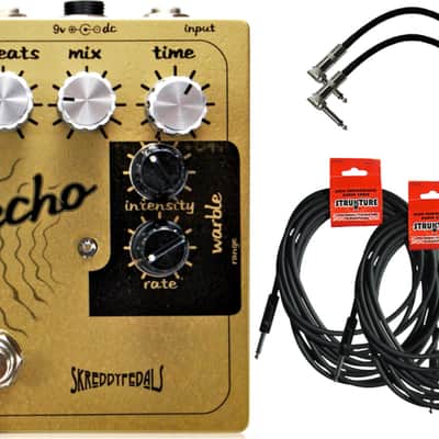 Skreddy Pedals Echo Pedal w/ 4 Guitar Cables image 2