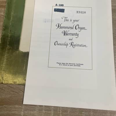 Hammond/Leslie - Lot of Manuals, Booklets and Misc Documents - 1950s-1970s image 13