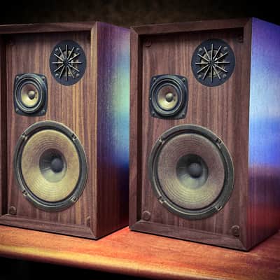 Sonics AS-205 🌈RaRe🌈 Collector Vintage Stereo Speakers image 1