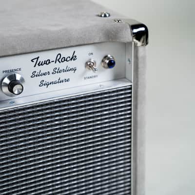 Two-Rock Silver Sterling Signature 150W Head, 230V - Grey Suede image 7