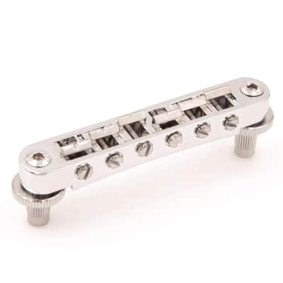 Tone Ninja Class-A Locking Aluminum Nashville TOM Bridge USA Made, Chrome image 1