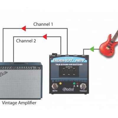 Radial Bigshot ABY True-Bypass Amp Switcher V2 Black / Blue image 4