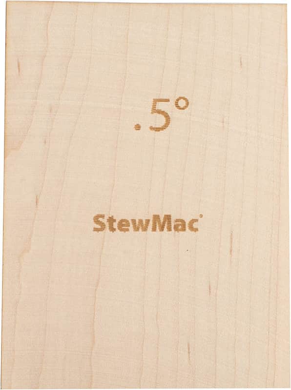 StewMac Neck Shims for Bass, Blank - 6 Pack of 0.50 Degree Shims image 1