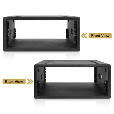 STRCP-4U | 4U PA/DJ Rack/Road Case with 4-Space, Industry-Grade Plywood with Polyurea Coating, 19.7" Rackable Depth - Pro Tour Grade image 2