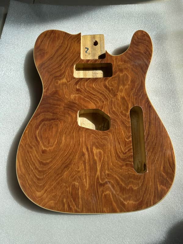 Unfinished Paulownia and Ash Wood Guitar Telecaster Tele Style Body image 1