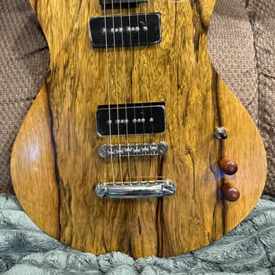 Custom Panthera style Black Limba top - Mahogany body-Custom wound Alnico 4 P90's image 1
