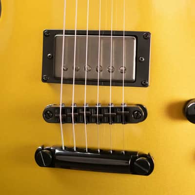 ESP LTD EC-2025 50th Anniversary Electric Guitar - Metallic Gold with Hardshell Case - Demo image 12