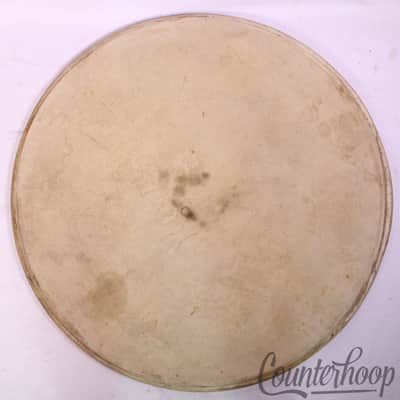 Gretsch 23.5"Bass Drum Head Calf Skin Maple Flesh Hoop Batter USA Rare Size 1/2" image 1