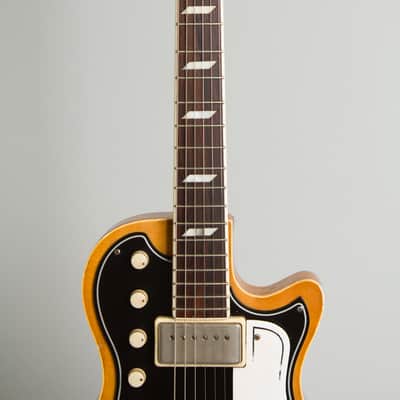 National Model 1104 Town & Country Solid Body Electric Guitar (1958), ser. #X74695, period soft shell case. image 8