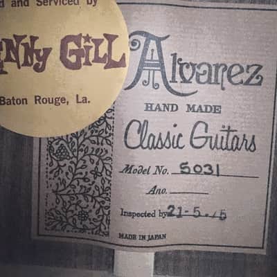 Alvarez 5031 Classical Guitar Made in Japan image 20