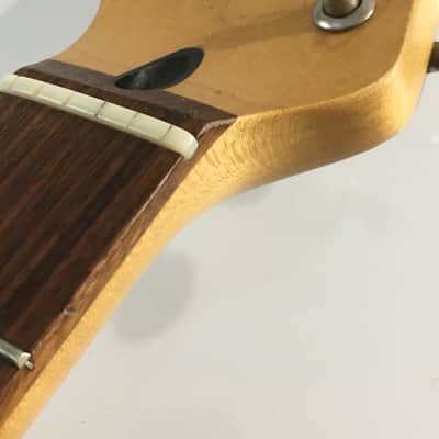 Fender Strat Left Handed Lefty Amber Finish Rock Maple Neck Stratocaster Vintage 1995 Reverse Bone Nut image 18