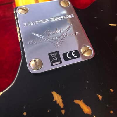 Fender Custom Shop #119 Limited Edition 1950 Double Esquire® - Heavy Relic® with Case, Aged Black image 12