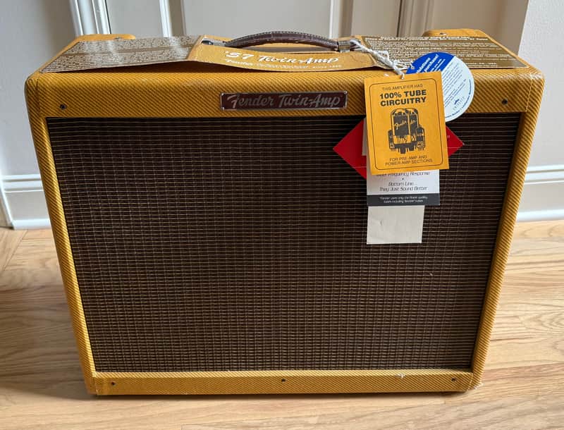 Fender '57 Twin-Amp Reissue 40-Watt 2x12" Guitar Combo 2004 - 2011 - Lacquered Tweed image 1