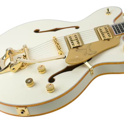 New Gretsch Limited Edition Falcon Center Block Double-Cut Vintage White w/String-Thru Bigsby #JT25093024 image 2
