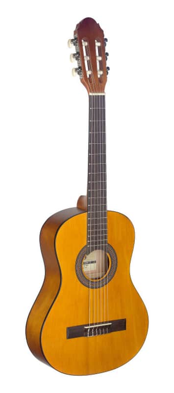 STAGG 1/2 Natural-coloured Classical Guitar With Linden Top image 1
