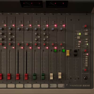 very rare broadcast mixer Soundcraft RM-105 1980s Radio Console Meterbridge image 5