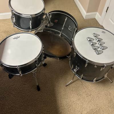 Premier Vintage Drum Set with Matching Snare 1960’s - Gray Shimmer image 2