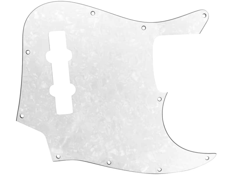 Jazz bass pickguards - White Pearloid image 1