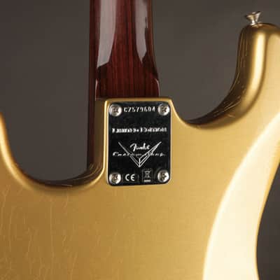 Fender Custom Shop LTD 1957 Stratocaster Rosewood Neck Aged Aztec Gold/DLX Closet Classic image 14