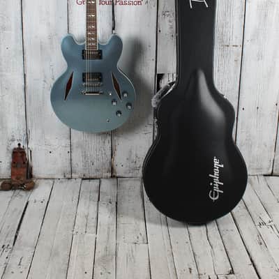 Epiphone Dave Grohl DG-335 Semi Hollow Electric Guitar Pelham Blue with Case image 2
