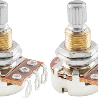 Brass Thread Mini Metric Size B25K Guitar Pots Linear Taper Potentiometers for Electric Guitar or Bass(Set of 2) image 1
