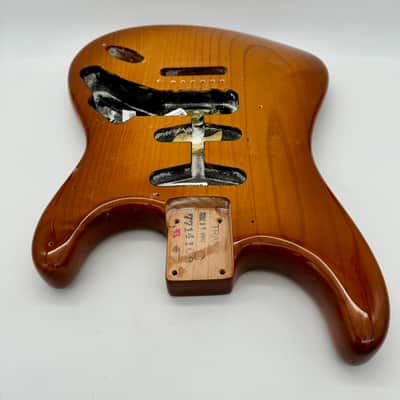 Fender USA Stratocaster Guitar Body Mint Light 23105 image 4