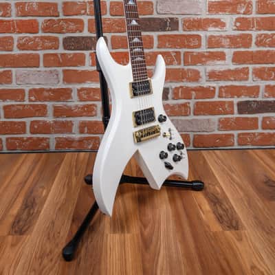B.C. Rich USA Bich 6 Glitter Rock White 1981 w/Hard Shell Case image 3