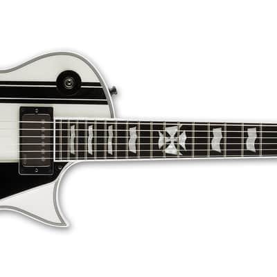 ESP Signature Series Iron Cross James Hetfield Snow White with Black Stripes 2026 w/OHSC image 6