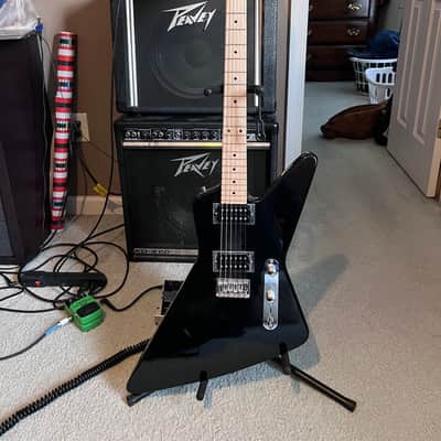 Hondo 780 Deluxe Explorer Mid 80s - Gloss Black image 1