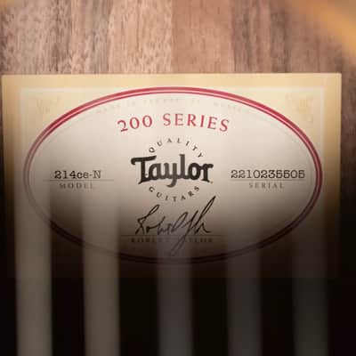 Taylor 214ce-N Nylon Grand Auditorium Acoustic/Electric Guitar with Gig Bag image 16