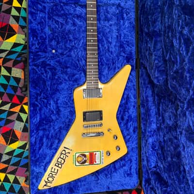 Metallica JAMES HETFIELD Gibson Explorer  1985 Alpine White MORE BEER image 8