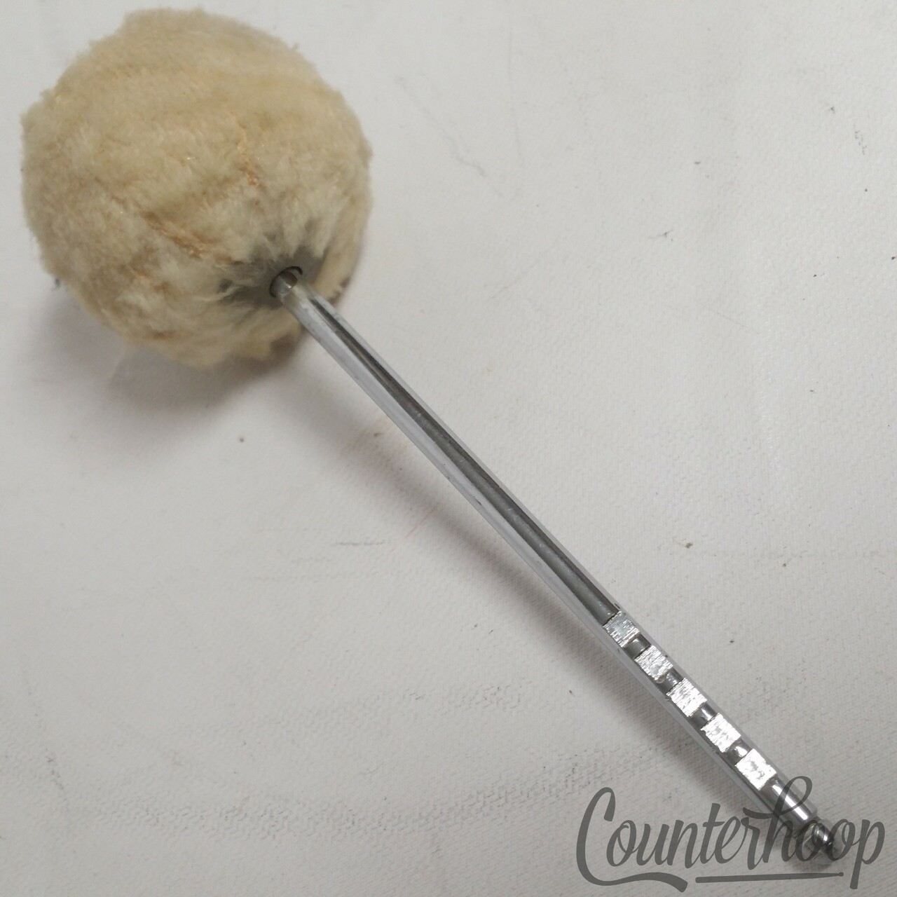 Premier Bass Drum Pedal Beater Chrome Rod Soft Fur-Cloud Head Vintage60s England — main photograph