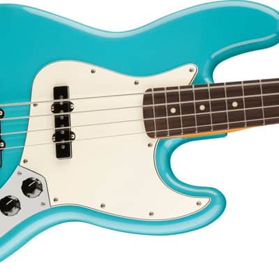 Fender Player II Jazz Bass 4-String Bass Guitar, Rosewood Fingerboard, Aquatone Blue image 4