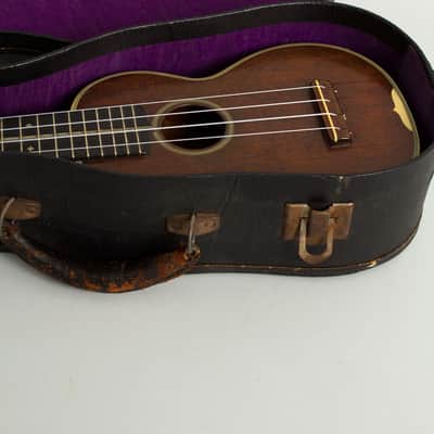 C. F. Martin Style 3 Soprano Ukulele, c. 1939, original black chipboard case. image 12