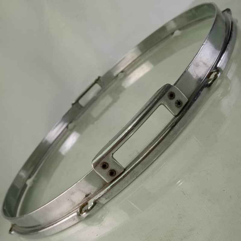 *Slingerland 15" Radio King Resonant Snare Drum Rim/Hoop Chrome Rivets Brass COB image 1