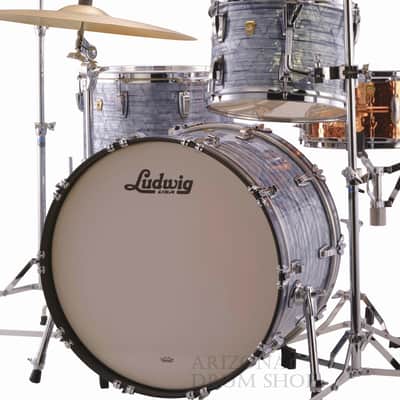Ludwig Classic Maple FAB Sky Blue Pearl 3-piece Shell Pack 13/16/22 - NEW image 5