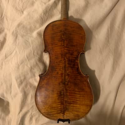 Violin Antonio Stradivarius label German violin 1800s Brown image 13