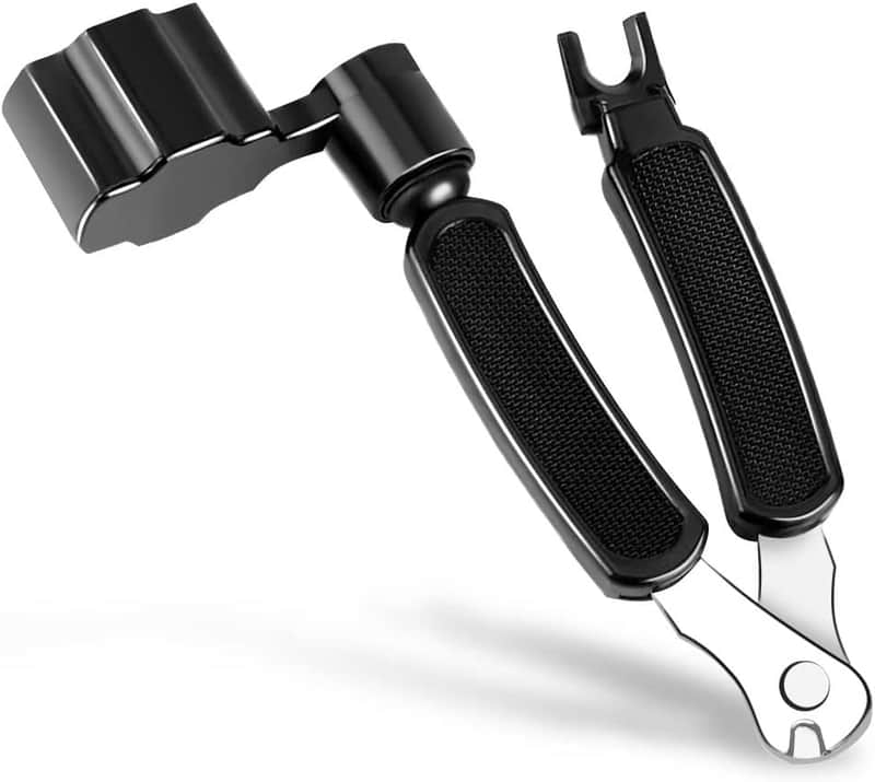 Guitar String Winder Cutter Pin Puller - 3 In 1 Multifunctional Guitar Maintenance Tool/String Peg Winder + String Cutter + Pin Puller Instrument Accessories image 1