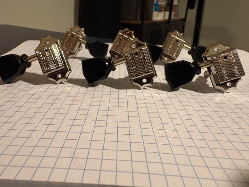Kluson Black Keystone Tuners- Nickel image 1