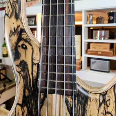 F Bass BN5 Pale Moon Ebony Top with Matching Headstock image 5