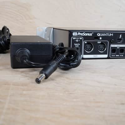 PreSonus Quantum Thunderbolt Audio Interface 2017 Black w/ Power Supply, Thunderbolt 3 Adapter image 6