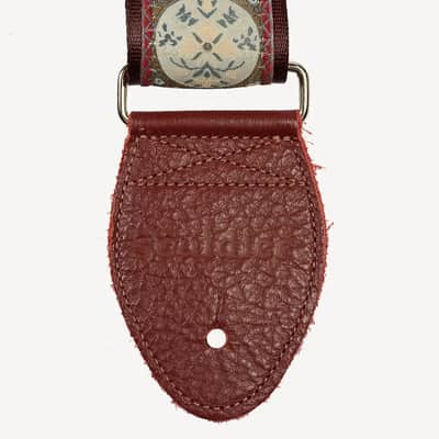 Souldier Medallion (Burgundy) Guitar Strap image 2