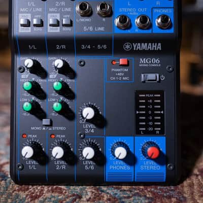 Yamaha MG06 6-Channel Analog Mixer image 3