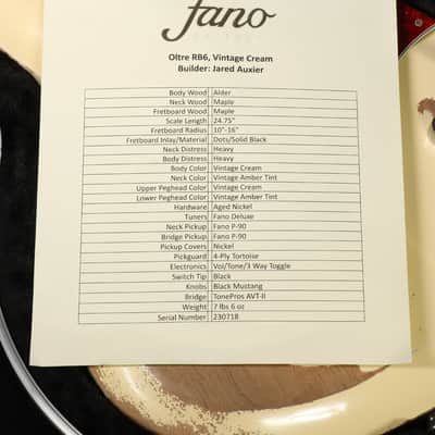 Fano Oltre RB6 Vintage Cream [230718] (08/04) image 2