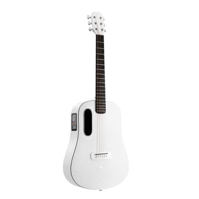 Refurbished LAVA ME play Smart Guitars HILAVA 2.0 System Acoustic Electric Guitar,Right Handed 6 Steels String Acustica Guitarra For Adults & Teens & Beginner (36', LITE BAG,Sail White) image 1