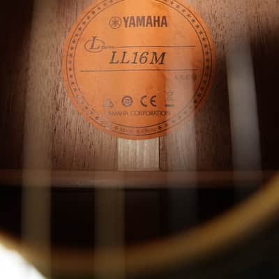 Yamaha LL16M ARE Engelmann/Mahogany Original Jumbo Acoustic Guitar w/ SRT Zero Impact Pickup #0612 image 4